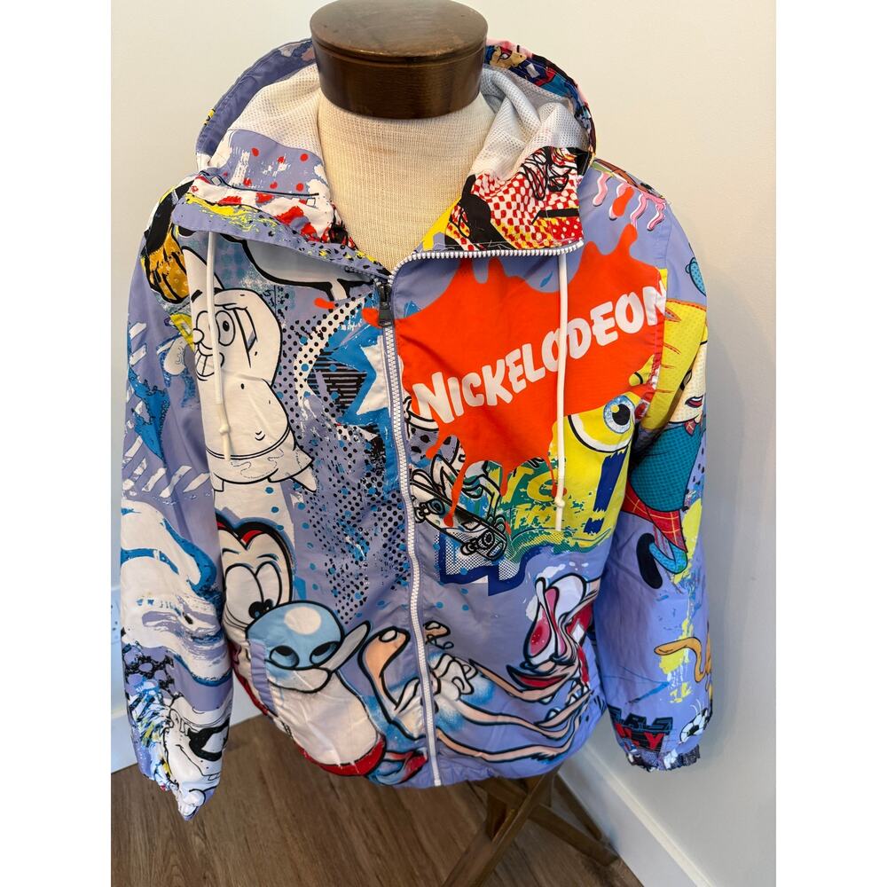 Members Only Nickelodeon Windbreaker XL 90s Rugrats Arnold Ren & Stimpy Patrick